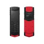 Black Steel Calfskin Raspberry Red