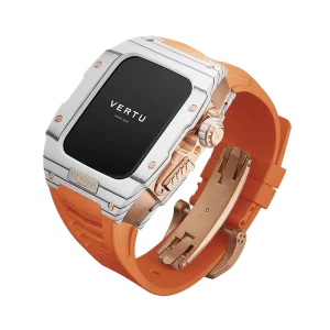 ساعت هوشمند متاواچ ورتو مدل H1 White Gold – Orange Strap