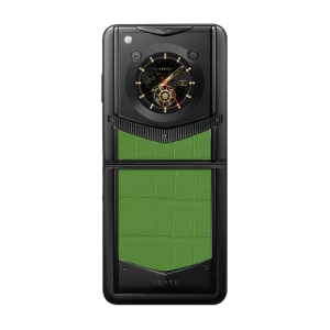 گوشی موبایل ورتو تاشو  آیرون فلیپ -چرم کروکدیل  رنگ سبز VERTU IRONFLIP BAMBOO GREEN ALLIGATOR SKIN