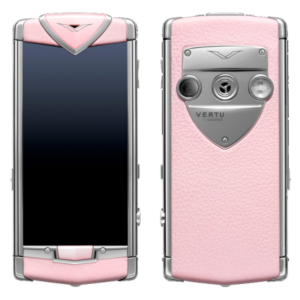 ورتو کانسلیشن تی صورتی (اورجینال)VERTU CONSTELLATION T STAINLESS STEEL, PINK LEATHER