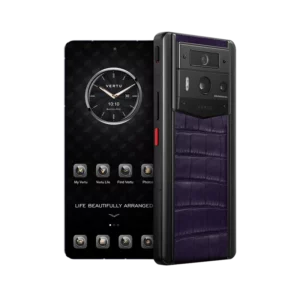 گوشی متا ورتو2 چرم کروکدیل بنفش 512 گیگ (رجیستر شده)METAVERTU 2 ALLIGATOR SKIN WEB3 AI PHONE – GRAPE PURPLE