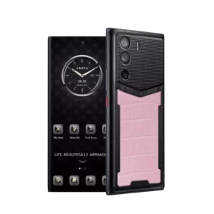 گوشی متا ورتو چرم کروکدیل صورتی 12+512 گیگ رجیستر شدهMETAVERTU ALLIGATOR SKIN 5G WEB3 PHONE – SAKURA PINK