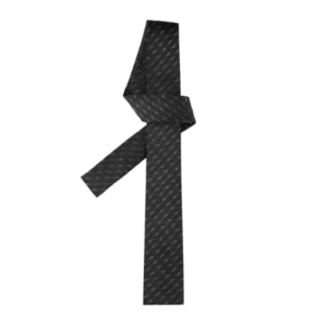 کراوات ورتو مشکی مدل MONOGRAM SKINNY TIE FOR MEN – BLACK