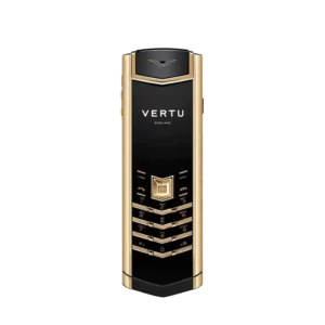 ورتو سیگنچر وی پیور بلک  فول گلد اورجینال اصلی اکبند VERTU SIGNATURE V FULL GOLD 4G PHONE - PURE BLACK -