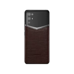 گوشی ای ورتو رنگ قهوه ای اورجینال اصلی رجیستر شده مدل IVERTU PROCELLA CALFSKIN 5G PHONE – OAK BROWN