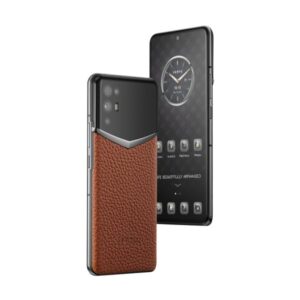 IVERTU CALFSKIN 5G PHONE – CARAMEL BROWN