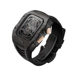 ساعت هوشمند متاواچ مشکی اینترگلیز طلایی  بند مشکی Metawatch Black Gold Smartwatch – Black Strap