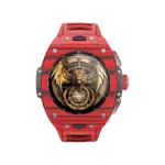 ساعت گرند طلای سفارشی طلای سفارشی فیبر کربن Grizzly-Red Devil