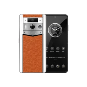 گوشی متاورتو ۲ مکس مدل چرم نارنجی Metavertu 2 Max Calfskin Orange