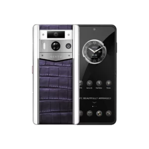 گوشی متاورتو ۲ مکس مدل چرم کروکدیل بنفش Metavertu 2 Max Alligator Skin Grape Purple
