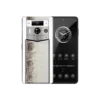 گوشی موبایل Metavertu 2 Max Screen سفید لوکس سفارشی طلایی بافت ساده با پوست تمساح هیمالیا الماسی Web3 AI - سفید