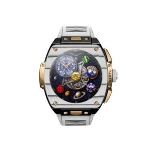 ساعت ورتو گرند طلای سفارشی فیبر کربن مشکی و سفید Vertu Grand Watch – Bespoke Gold – Black And White Carbon Fiber