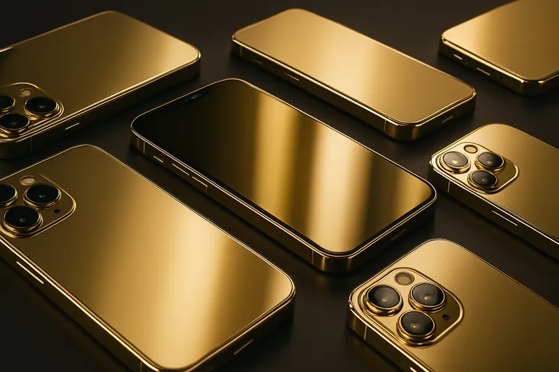 iphone gold design model