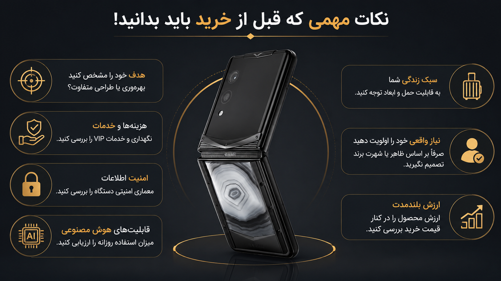 نکات مهمی که قبل از خرید گوشی ورتو کوانتوم فلیپ یا ایجنت کیو باید بدانید!